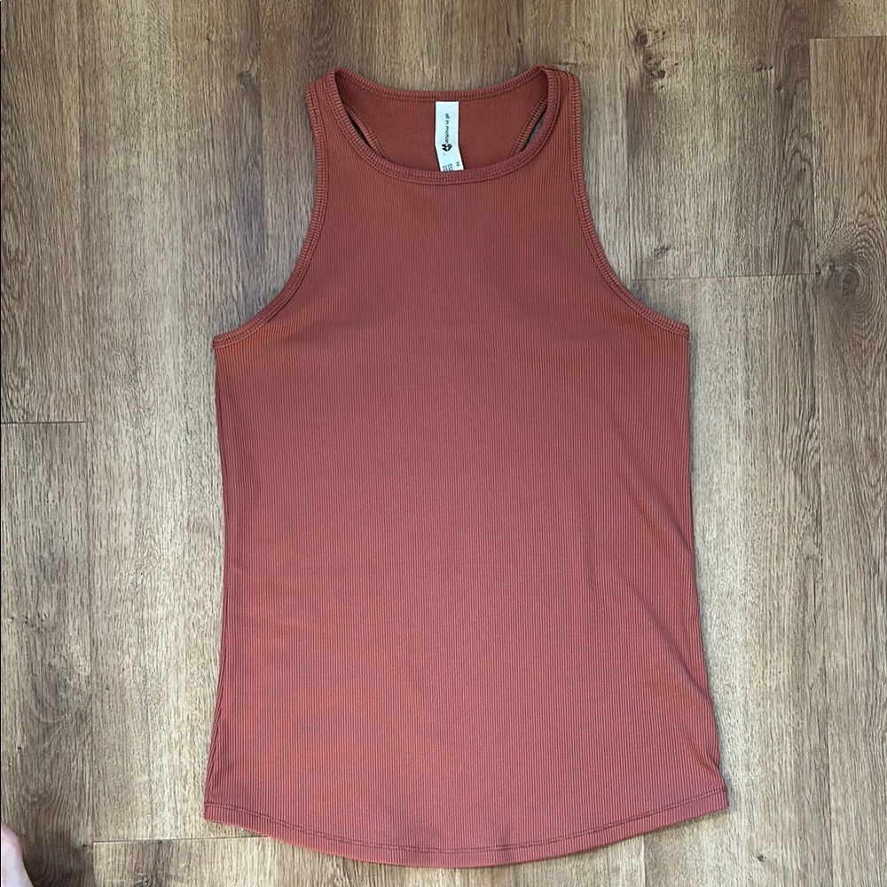 Target All in Motion‎ Coral Pink Ribbed Racerback Athletic Tank Top